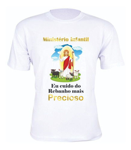 Camiseta Ministério Infantil Eu Cuido Masculina Ref.2