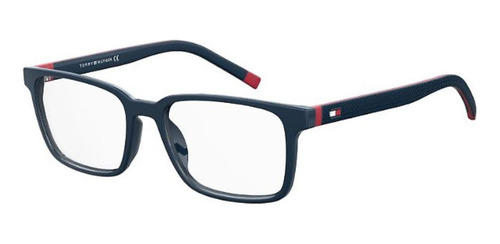 Óculos Armação Tommy Hilfiger Th1786 Fll Fosco Azul