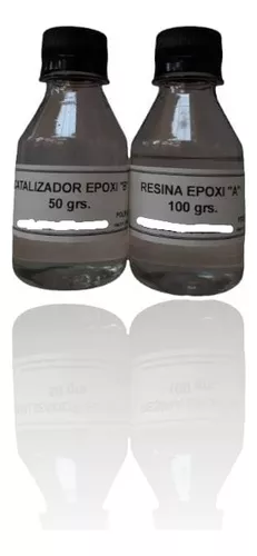 Vidrio Liquido Resina Epoxi Para Artesanias Kit 150 Gr Caba