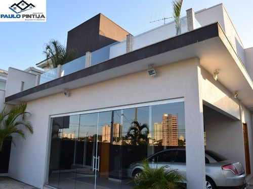 Imagem 3 de 14 de Sobrado Com 5 Suítes E Piscina No Jd Esplanada - Ca04347 - 69321943
