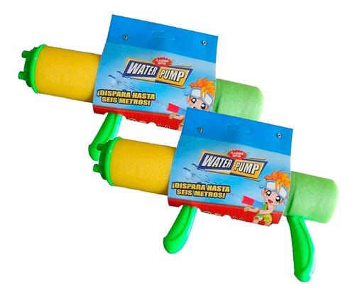 Lanza Agua Water Pump 31cm Pistola De Agua Pack X2 Uni - Rex