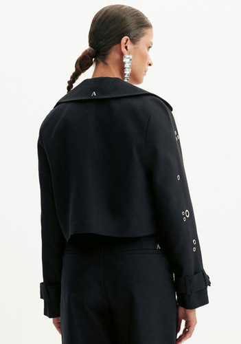 Blazer Alfaiataria Com Aplicacao Amarante