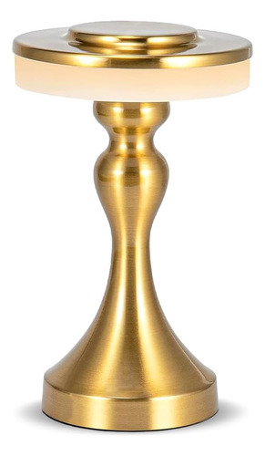 Lámpara De Mesa Led Metálica Portátil, Con Control Táctil D