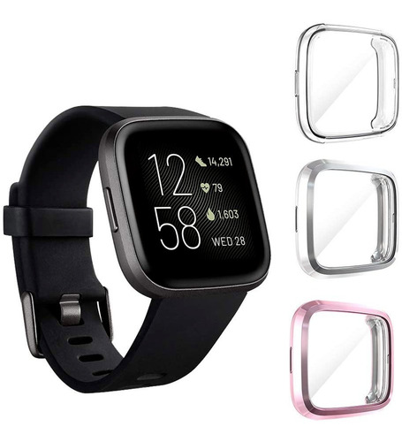 2 Protectores De Pantalla Para Fitbit Versa 3 Antiarañazos