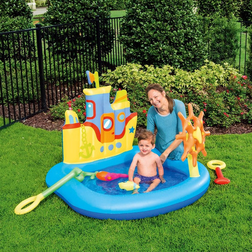 Imagen 3 de 4 de Pileta Barco Inflable Bestway 52211 Pelotero Infantil Pce