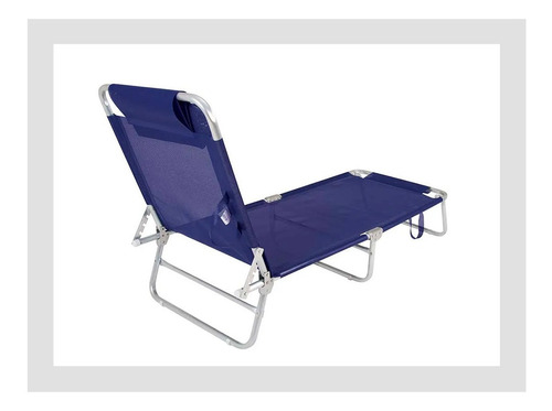 Imagen 2 de 10 de Reposera Playa Pileta Cama Reclinable Aluminio Reforzada