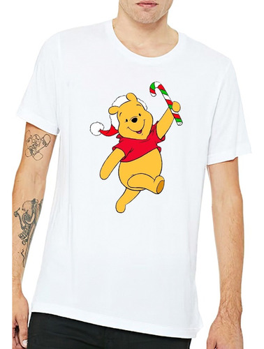 Poleras Estampadas Con Diseño Winnie Pooh Nuevo Navidad