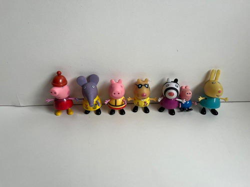 Set De 7 Personajes De Peppa Pig