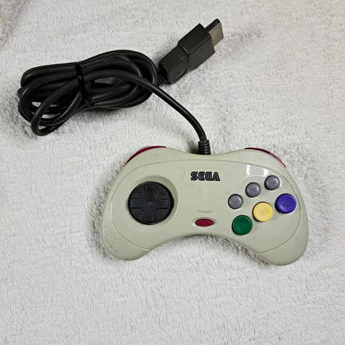 Controle Sega Saturn Original Branco 100% #1 Faço 178