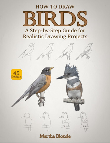 Libro How To Draw Birds- Martha Blonde-inglés