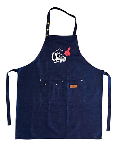 Pechera/delantal De Cocina Unisex Denim