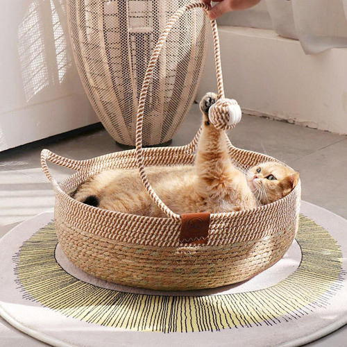 Cesta De Gato Cerina De Verano Casa De Mascotas Suaves M
