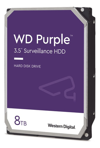Disco Duro Wester Digital Purple De 8tb, 3 Años De Garantía 