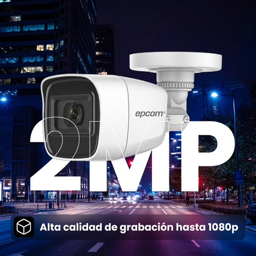 Camara Bala 2 Megapíxel Audio Por Coaxitron / B8-turbo-g2p/a Color Blanco