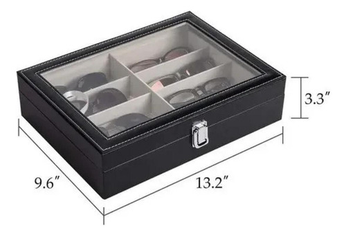 .. Estuche For Gafas Con 8 Rejillas, Joyero, Cierre For