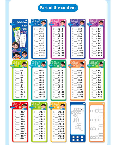 Tarjeta De Flash De Kids Mathematics Con 2 División