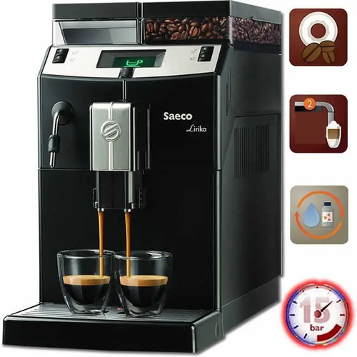 Cafetera Express Automatica Saeco Lirika Black Molino Cuotas, Con Molinillo  Café Granos, Canilla Vapor Para Capuchino | Cuotas sin interés