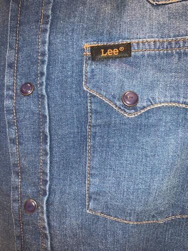 Imagen 2 de 6 de Camisa De Jean Lee Hombre Original Ultimas Originales