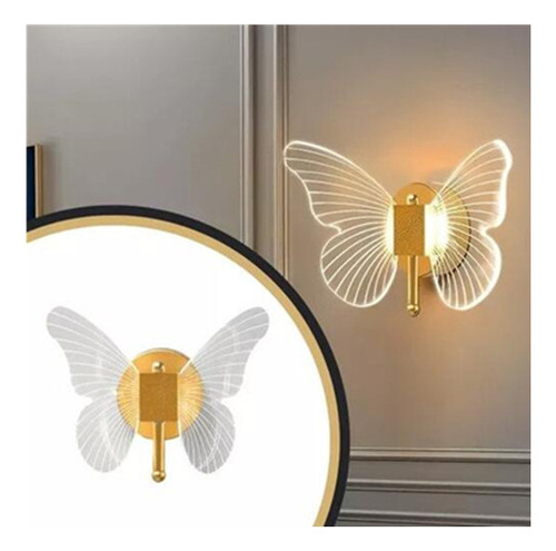 Habitación Decorativa Luminosa Con Led De Mariposa Para Niña