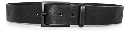 Cinturon Hombre Cuero Cinto Clasico Ancho Liso Moda Briganti Negro 100
