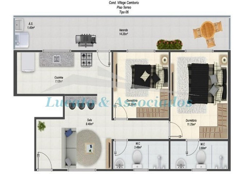 Imagem 23 de 27 de Casa Residencial Em Condominio Fechado Para Venda Na Vila Caiçara, Praia Grande Sp 2 Dormitórios Sendo 1 Suíte, 1 Vaga - Ca00439 - 69503129