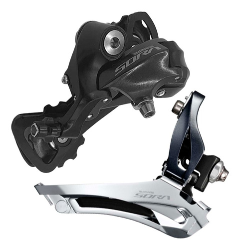 Cambio Trasero Y Delantero Shimano Sora R3000 2x9 Pasos Ruta