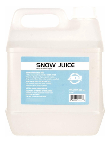 American Dj Snow Juice Galón De Líquido De Nieve A Base De A