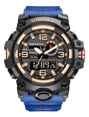 Smael Militar Hombre Digital Reloj Deportivo Con Dial Grande