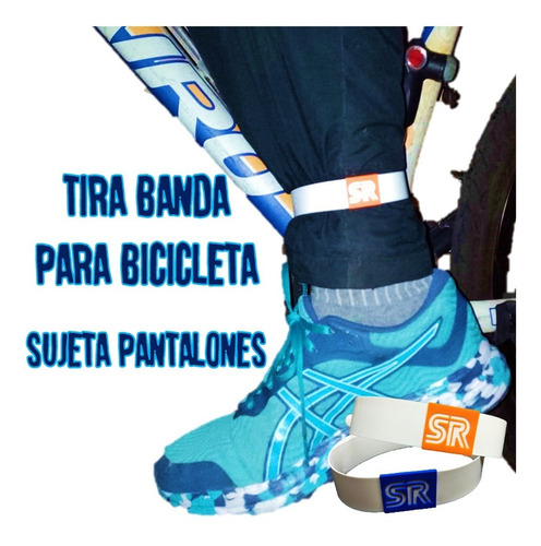 Imagen 7 de 8 de Tira Banda Bicicleta Accesorio Sujeta Pantalones Seguridad