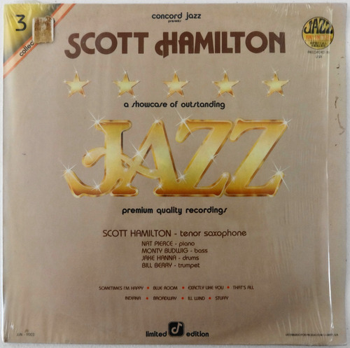 Concord Jazz Presents Scott Hamilton Lp