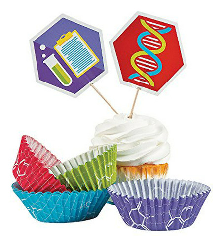 Fun Express - Envoltorios Para Cupcakes De Ciencia Para Fies