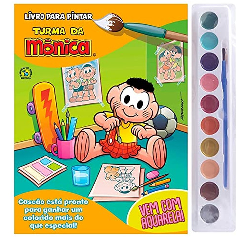 Libro Turma Da Mônica Livro Para Pintar Cascão De Editora On