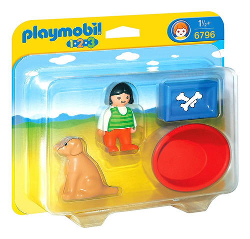 Playmobil 123 Niña Con Perro 6796 Original Scarlet Kids