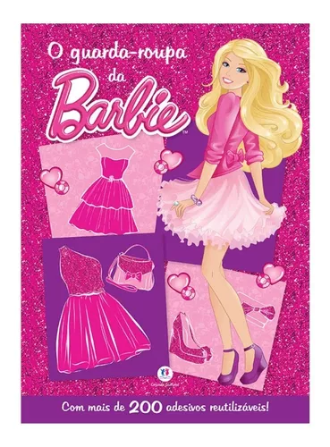 Livro Infantil O Guarda Roupa Da Barbie 200 Adesivos Lindos