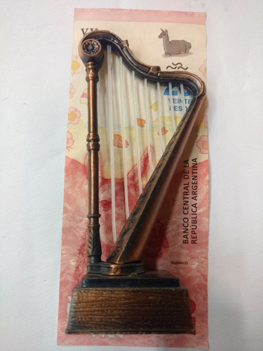 Arpa Arpas Música Coleccion Miniatura Metal Sacapuntas