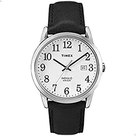 Timex Men's Easy Reader 38 Mm Leather Strap Watch