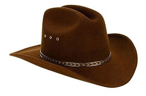 Sombrero De Vaquero Occidental Con Fieltro De Imitación