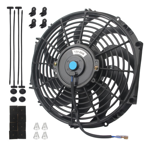 Ventilador Radiador Electrico Automotriz 12  12 V 80 W Kit