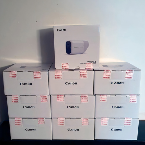 Canon PowerShot Zoom compacta color blanco
