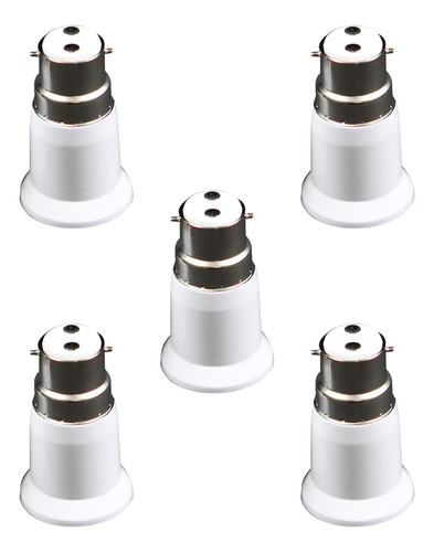 5x B22 A E27 Adaptador De Enchufe De Luz Soporte Adaptador
