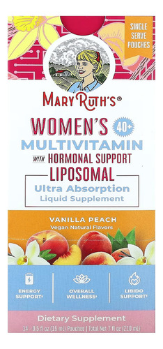 Mary Ruth's Multivitamínico Mujer 40+ 14 Unidades 15 Ml Sabor Vainilla