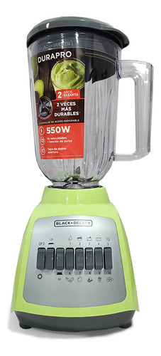 Licuadora Black Decker 10 Velocidad V/ Plástico Verde