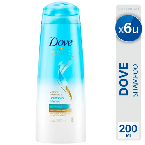 Shampoo Dove Nutritive Secrets Hidratacion Intensa X6