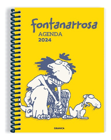 Fontanarrosa, Agenda Anillada Amarilla, 2024 - Roberto Fonta