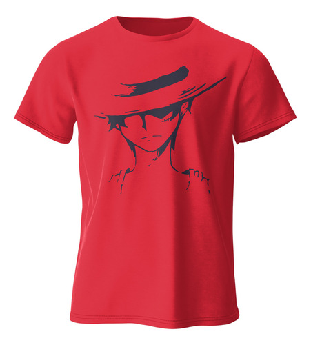 Playera Monkey D Luffy One Piece Trazo Hombre Anime