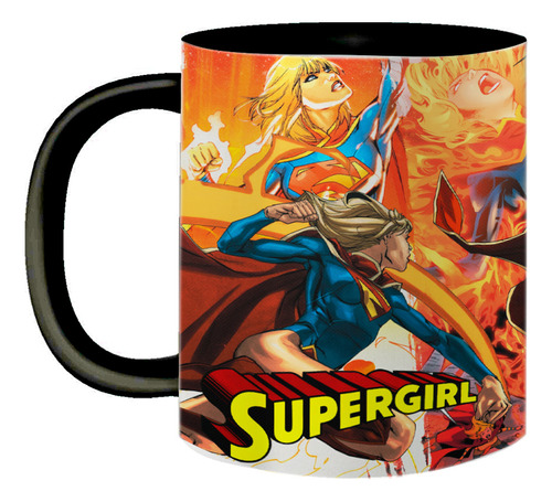 Caneca De Porcelana Supergirl Quadrinhos Comics Dc Heroína