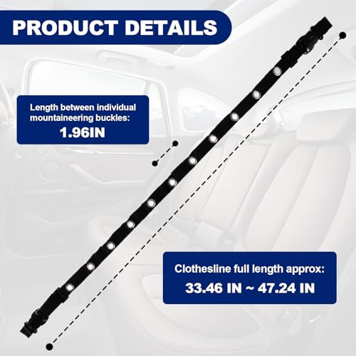 Barra Colgadora De Ropa Para Automóvil, Línea Retráctil Port