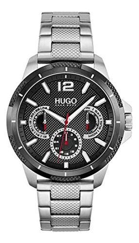 Hugo #sport Reloj Casual Multifunción De Acero Inoxidable Y 
