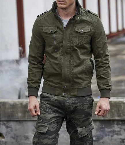 Chamarra estilo militar hotsell
