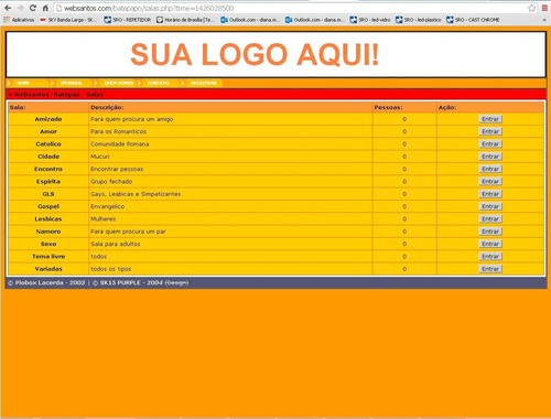 Imagem 2 de 6 de Templates Sala De Bate-papo Tipo Uol Instalção